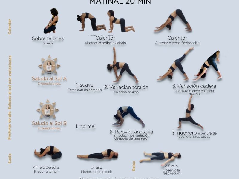 secuencia yoga mañana 20min